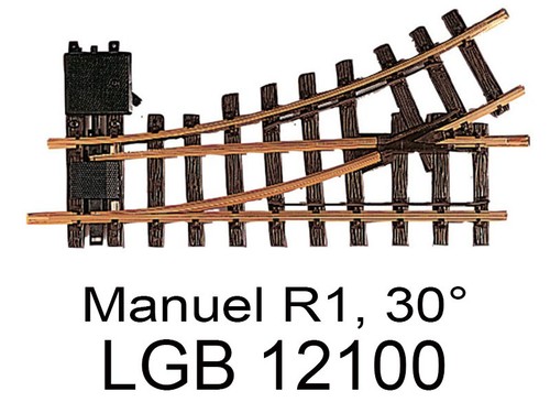 Lgb aiguillage manuel droit - aiguillage, à